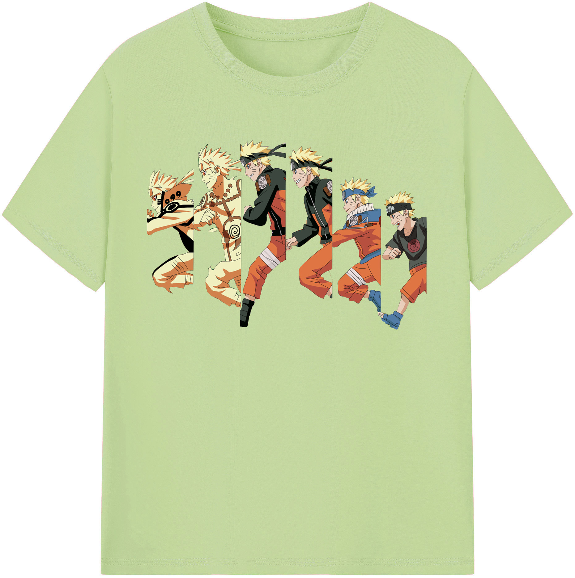 （画像用） NARUTO -ナルト- うずまき ナルト Uzumaki Naruto 綿100％半袖Tシャツ（フロントプリント）